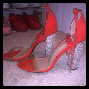 Rhinestone heels